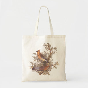 Tote Bag Écirage de cèdre Audubon Songbirds à Juniper
