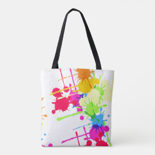 Tote Bag Éclaboussure grunge colorée de peinture