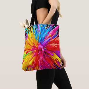 Tote Bag Éclatement de peinture dynamique