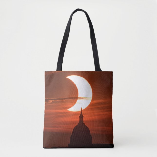 Tote Bag Éclipse solaire 2021 (Devant)