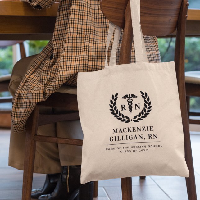 Tote Bag École de soins infirmiers de la RN personnalisée É (Créateur téléchargé)