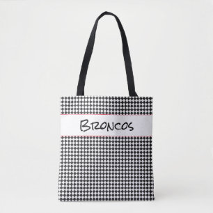 Tote Bag École Esprit Équipe Couleurs Vérifier Nom du sport