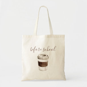 Tote Bag École Vin café amusant enseignant