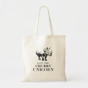 Tote Bag Économies hilares le rhinocéros potelé fourre-t