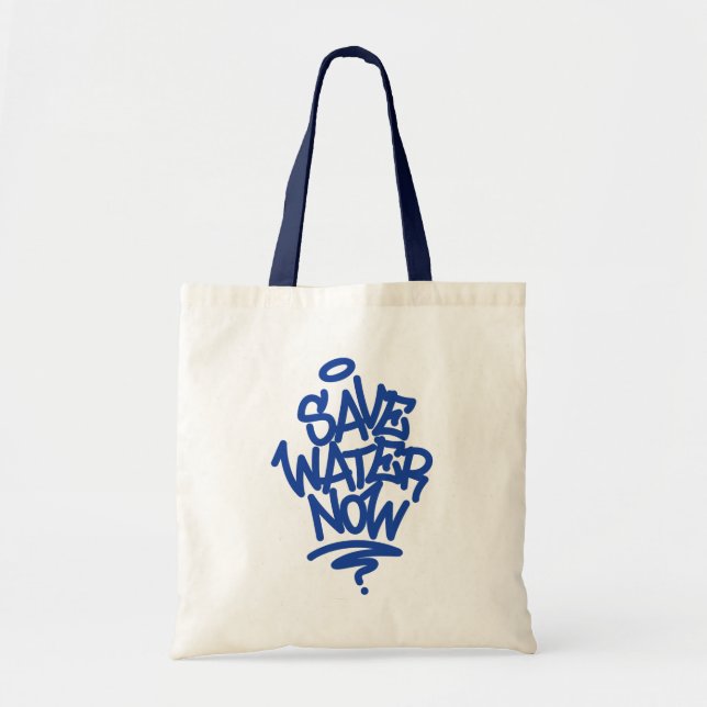 Tote Bag Économisez de l'eau maintenant (Devant)