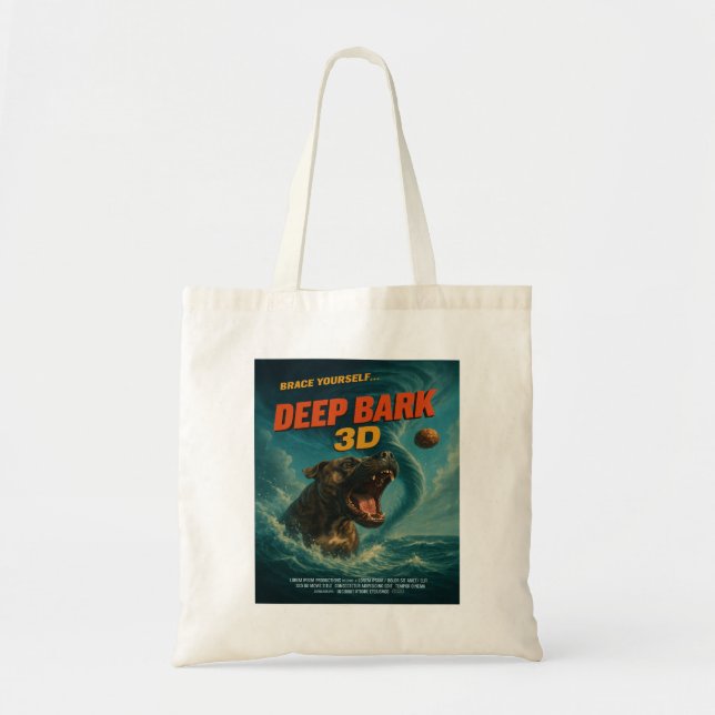 Tote Bag Écorce profonde 3D : Accrochez-vous (Devant)