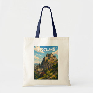 Tote Bag Écosse Royaume-Uni Illustration Voyage Art