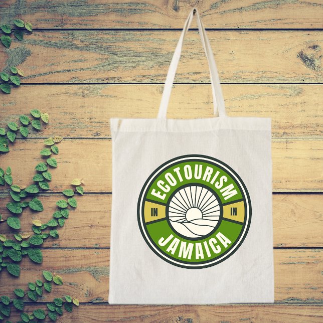 Tote Bag Écotourisme Jamaïque Green Lent Travel Logo (Créateur téléchargé)