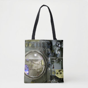 Tote Bag écoutille sur un ancien sous-marin rétro