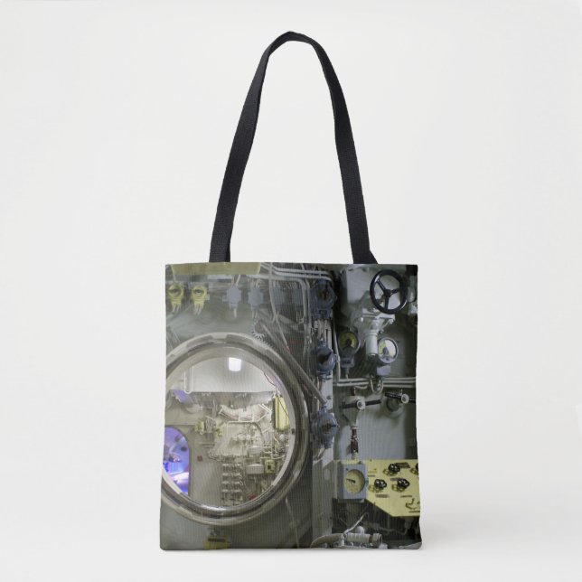 Tote Bag écoutille sur un ancien sous-marin rétro (Devant)