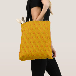 Tote Bag Écrasement d'abricot chic floral abstrait