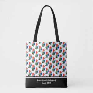 Tote Bag Écriture chrétienne AFRIQUE DU SUD FLAG Isaiah