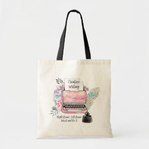 Tote Bag Écriture créative de machine à écrire vintage