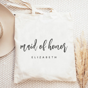 Tote Bag Écriture manuscrite personnalisée de demoiselle d'