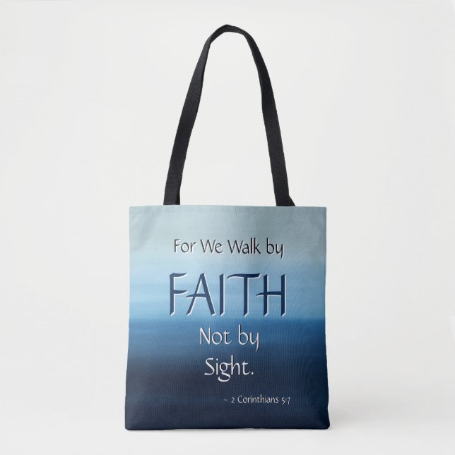 Tote Bag Écriture sainte inspirée Fourre-tout de FOI (Devant)