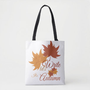 Tote Bag Écrivons, c'est l'automne