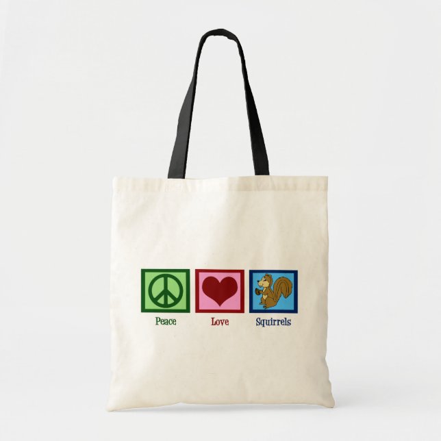 Tote Bag Écureuil de paix (Devant)