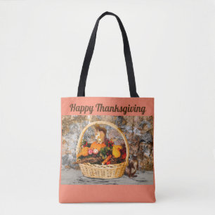 Tote Bag Écureuil de Thanksgiving