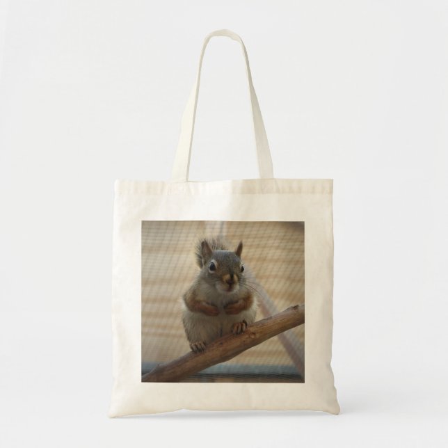 Tote Bag Écureuil mûr à la branche (Devant)