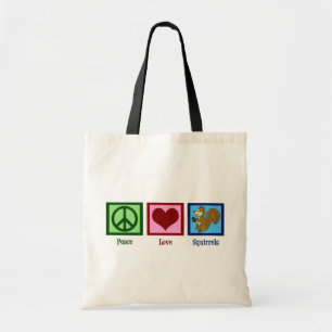 Tote Bag Écureuils d'amour de paix
