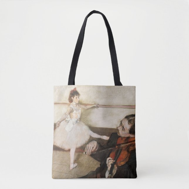 Tote Bag Edgar Degas. Cours de danse. Impressionnisme vinta (Devant)