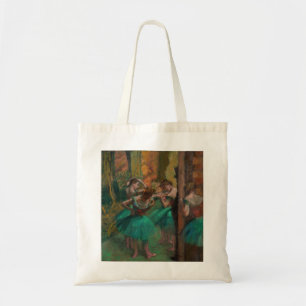 Tote Bag Edgar Degas - Danseurs, rose et vert