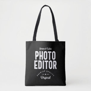Tote Bag Éditeur photo Titre du travail Cadeau