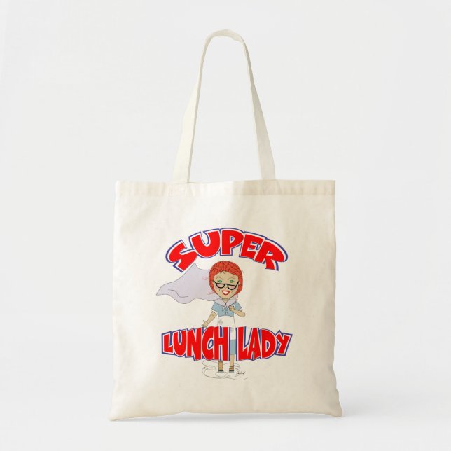 Tote Bag Edna The Lunch Lady Cartoons (Devant)