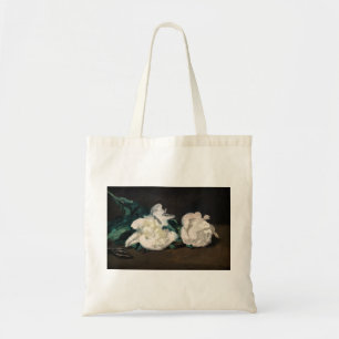 Tote Bag Edouard Manet - Branche de pivoines blanches, séca