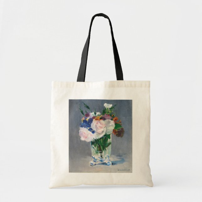 Tote Bag Edouard Manet - Fleurs dans un Vase de Cristal (Devant)