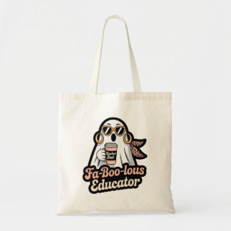 Tote Bag Éducateur Fa-Boo-lous Fantôme Enseignant Café Hall