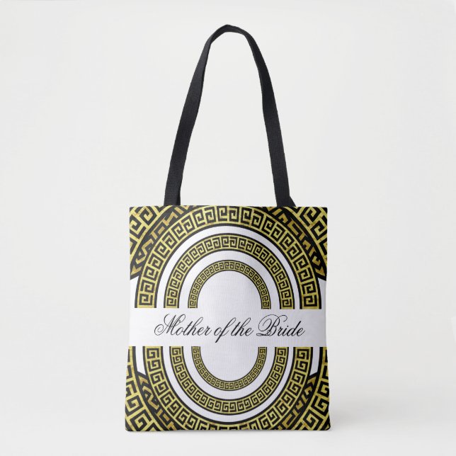 Tote Bag Effet de papier d'aluminium doré scintillant Méand (Devant)