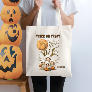 Tote Bag Éffrayant Ghost Famille Tricoter ou traitement