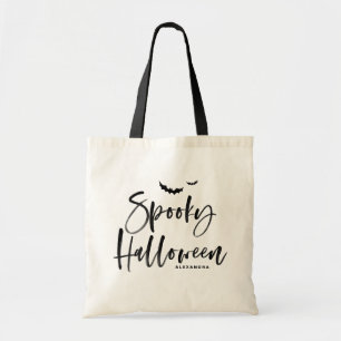 Tote Bag Éffrayant Halloween Brush Letting Trick ou traitem