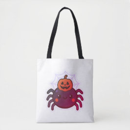 Tote Bag Éffrayante mignonne Kawaii Araignée d'Halloween