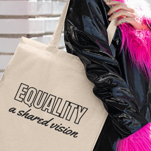 Tote Bag Egalité : vision partagée Activisme de justice soc