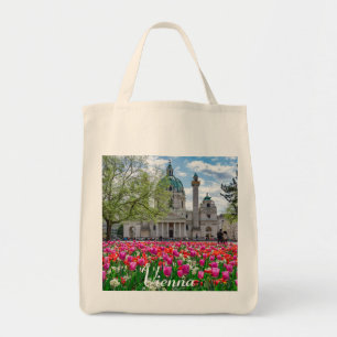 Tote Bag Eglise Saint-Charles au printemps à Vienne, Autric