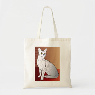 Tote Bag égyptien Mau Cat - arrière - plan en bronze