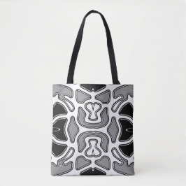 Tote Bag, Ein lebendiges Schwarz-Weiß klassisches Tasche