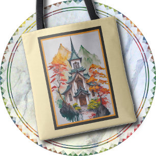 TOTE BAG - Eine Tasche zweier Pagoden