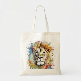 Tote Bag El rey del color - Un león majestuoso