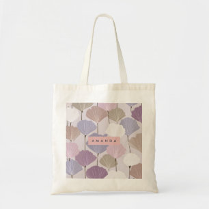Tote Bag Elégance florale personnalisée Mauve douce et Lila