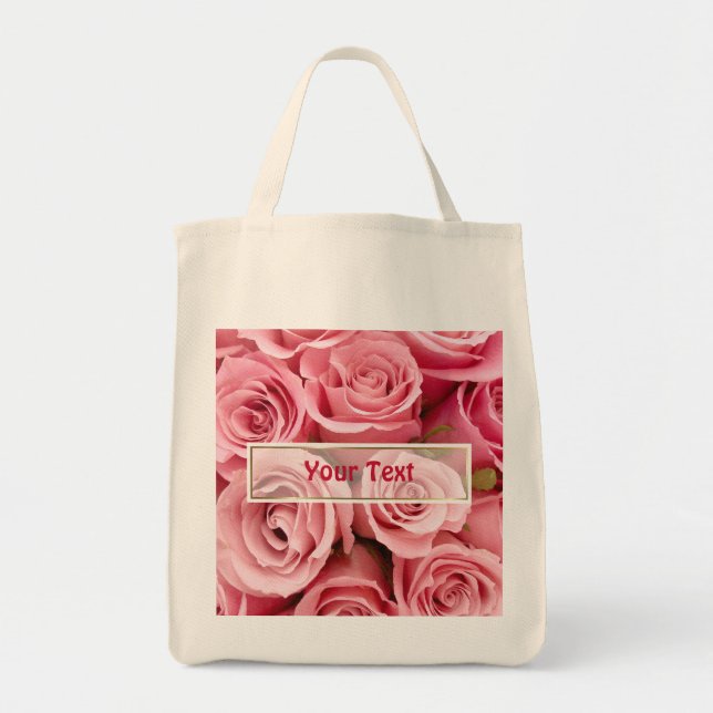 Tote Bag Élégance rose (Devant)