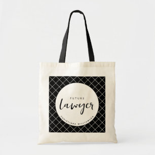 Tote Bag Elégant Avocat du Futur Chèque Motif Personnalisé