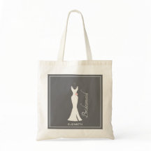 Elégant blanc sur gris - Bridesmaid