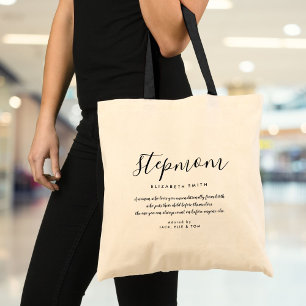 Tote Bag Élégant écriture girly citation belle-mère
