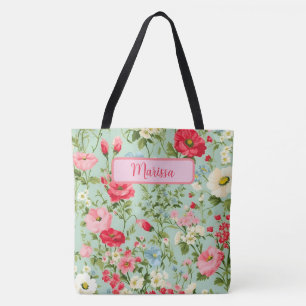 Tote Bag Élégant Fleur sauvage de pays anglais personnalisé