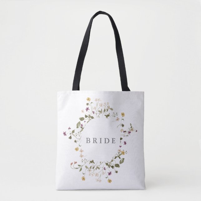 Tote Bag Élégant Fleur sauvage séché Pampas Mariage Floral (Devant)