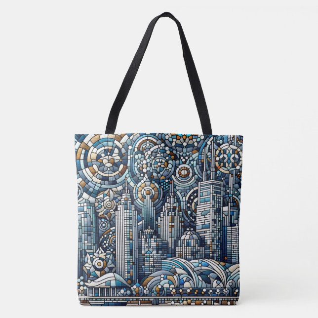 Tote Bag Élégant Grand Chicago Épaule Fourre-tout (Devant)