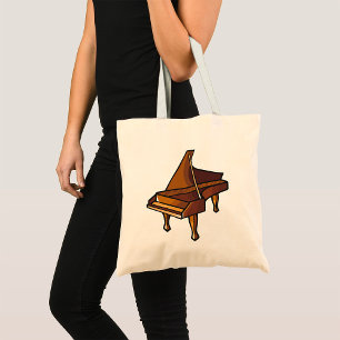 Tote Bag Elégant Grand Piano Music Amateurs de design